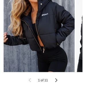 Brand new Echt cropped puffer
